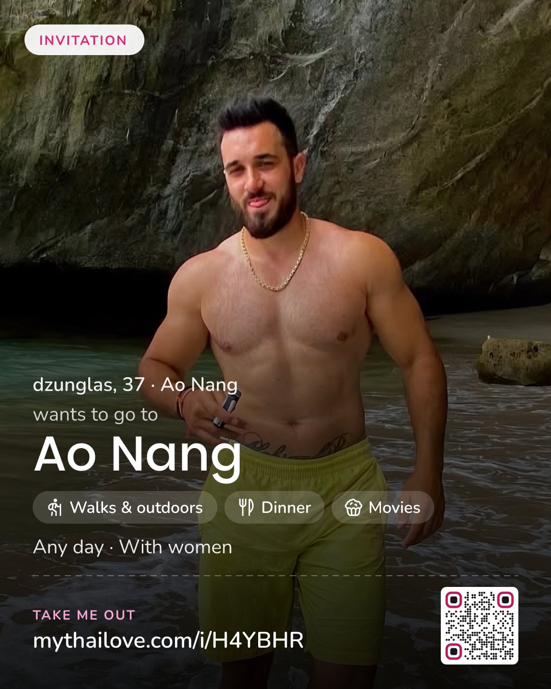 dzunglas wants to go to Ao Nang: Walks & outdoors + Dinner + Movies. Any day. With women.