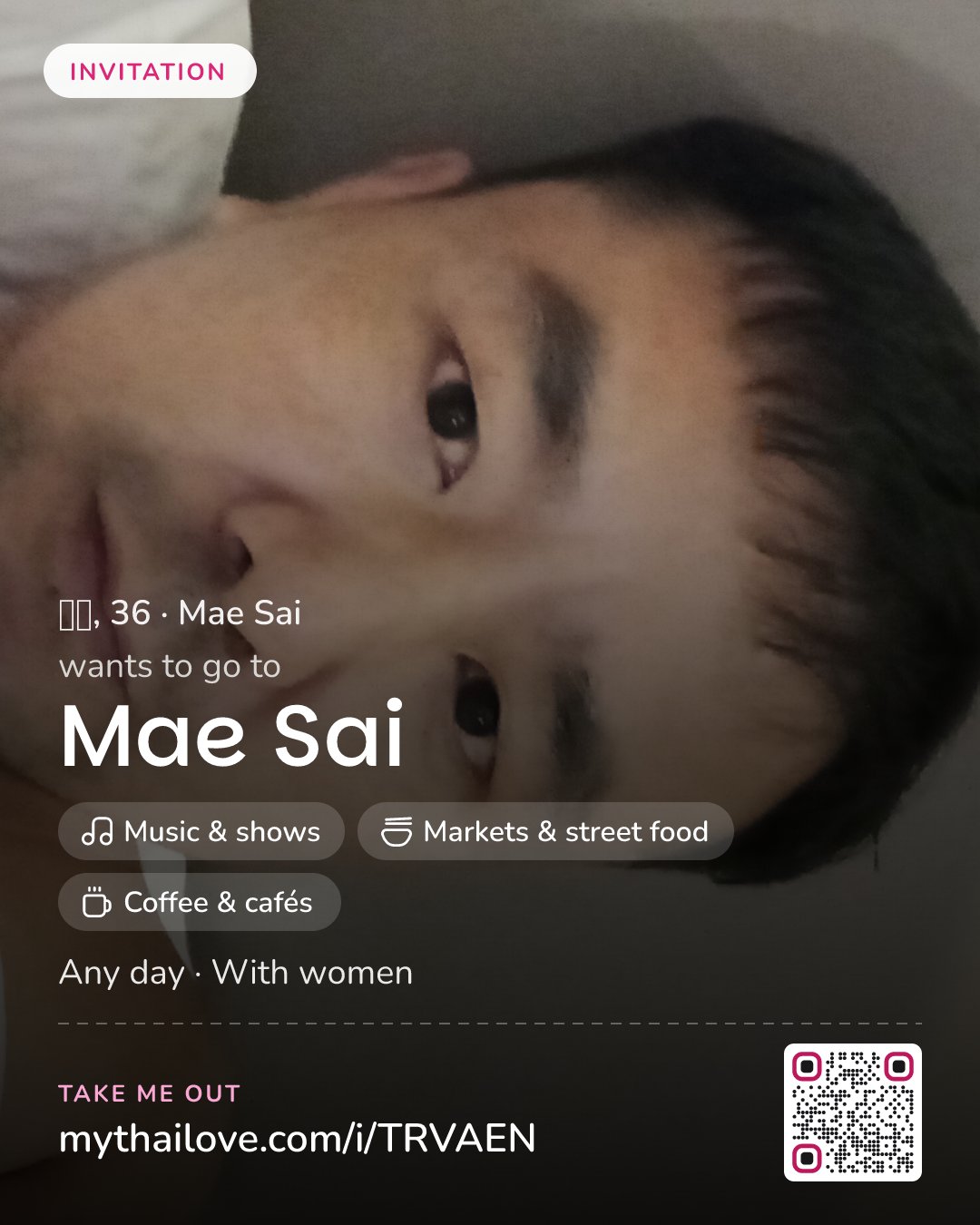 夏天 wants to go to Mae Sai: Music & shows + Markets & street food + Coffee & cafés. Any day. With women.