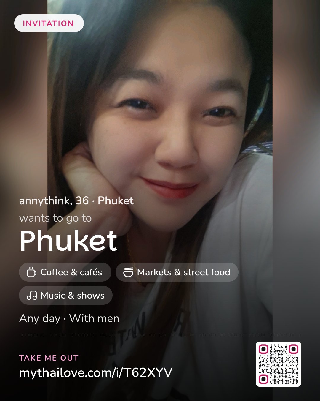 annythink wants to go to Phuket: Coffee & cafés + Markets & street food + Music & shows. Any day. With men.