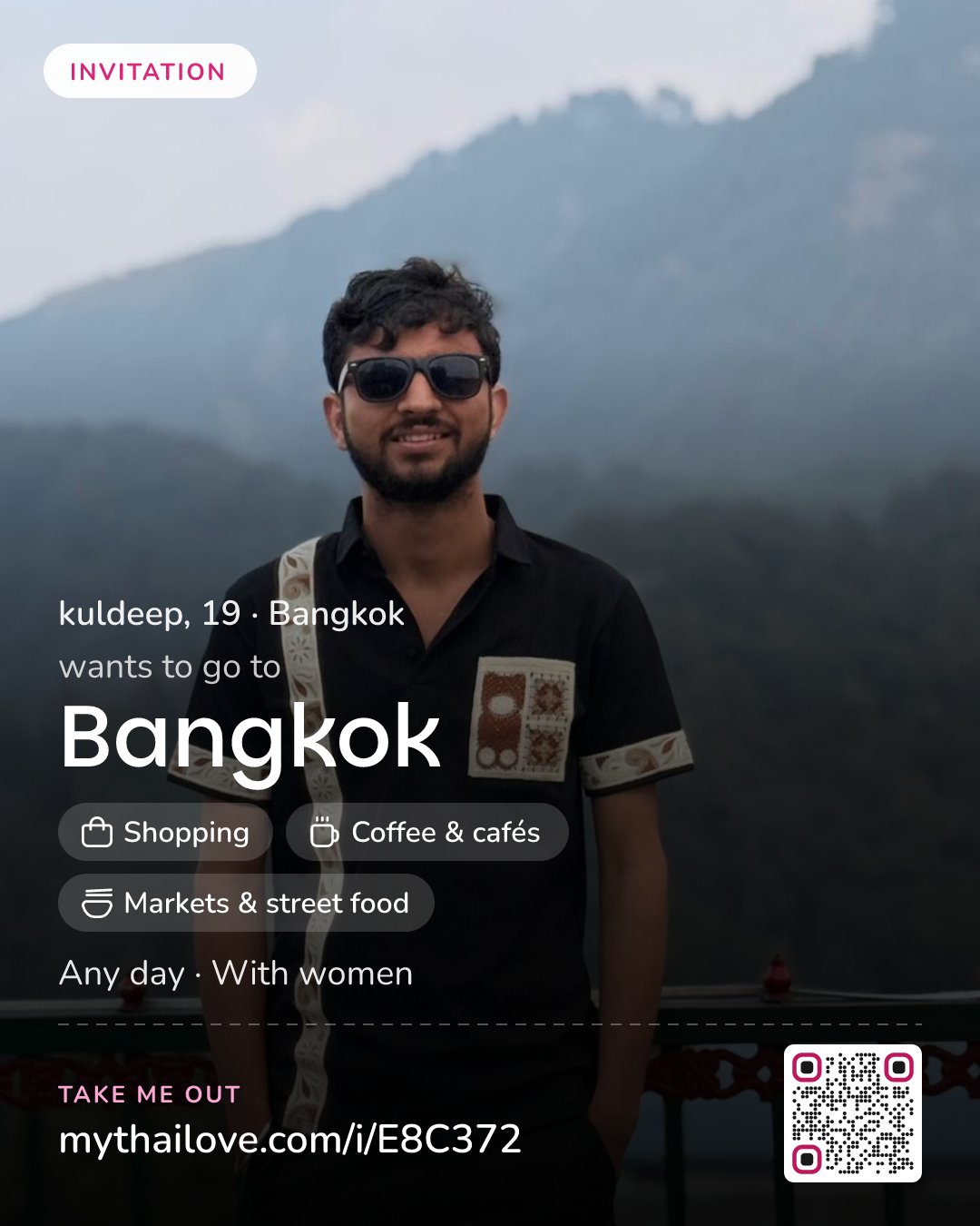 kuldeep wants to go to Bangkok: Shopping + Coffee & cafés + Markets & street food. Any day. With women.